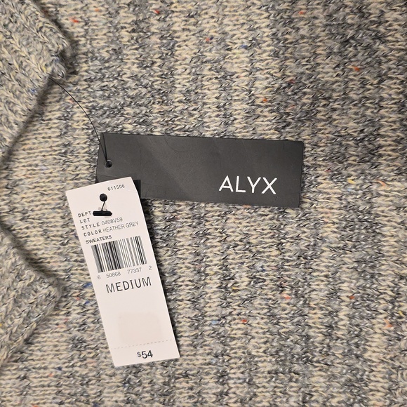 Alyx Heathered Gray Turtleneck Sweater - Picture 2 of 4